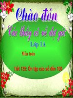 Toán lớp 1 ôn tập tuần 34