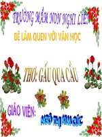 Thơ: Gấu qua cầu