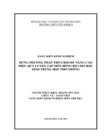 skkn dùng phương pháp trò chơi để nâng cao hiệu quả luyện tập môn bóng rổ cho hs thpt yên định 2