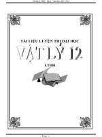 tài liệu luyện thi đại học môn vật lý lớp 12
