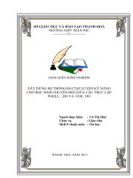 skkn xây dựng hệ thống bài tập luyện kỹ năng cho học sinh chuyển đổi giưa cấu trúc lặp while- do và for -do