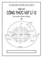 tài liệu học tập môn vật lí lớp 12