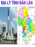 ĐỊA LÍ ĐỊA PHƯƠNG: TỈNH ĐĂKLĂK