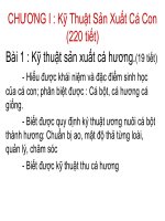 Bài giảng dạy ngề cho dân: Nuôi trồng thủy sản I