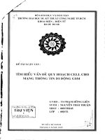 Tìm hiểu vấn đề quy họach cell cho mạng thông tin di động GSM