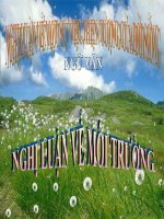 Chương trình địa phương phần tập làm văn: Tìm hiểu về môi trường