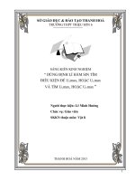skkn sử dụng định lí hàm sin tìm điều kiện để ULmax, hoặc UCmax và tìm ULmax, hoặc UCmax
