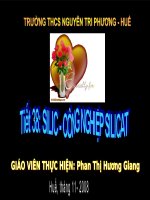 Bài 30- Silic. Công nghiệp silicat