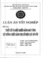 Thiết kế và điều khiển bằng máy tính hệ thống chiếu sáng trụ sở điện lực Gò Vấp
