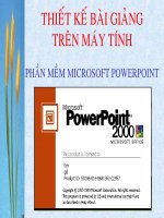 THIẾT KẾ BÀI GIẢNG GIÁO ÁN ĐIỆN TỬ