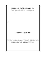 skkn hướng dẫn học sinh lớp 6 trường thcs bắc sơn giải toán chuyển động đạt hiệu quả