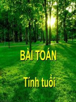 BÀI TOÁN TÍNH TUỔI
