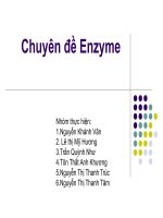 CHUYÊN ĐỀ ENZYME