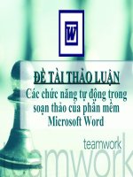Sao chép cắt dán, viết hoa khi bắt đầu câu mới, AutoText. trộn văn bản trong Word