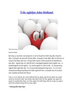 Phương pháp trắc nghiệm tính cách john holland