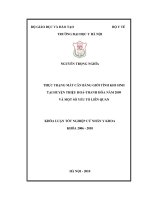 Thực trạng mất cân bằng giới tính khi sinh tại huyện thiệu hóa – thanh hóa năm 2009 và một số yếu tố liên quan