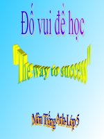 Đố vui để học-Lớp 5