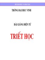LỊCH SỬ TRIẾT HỌC PHƯƠNG ĐÔNG