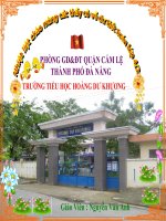 Tiết 132 : Diện tích hình thoi. Nguyễn Văn Anh.Hoàng Dư Khương.