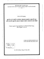 Quản lý chất lượng trong khâu chuẩn bị sản xuất quần Jean theo tiêu chuẩn ISO 9000