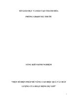 skkn một số biện pháp quản lý để nâng cao chất lượng và hiệu quả của hoạt động dự giờ ở trường thcs tân lập