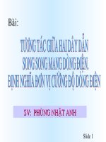 tuong tac 2 day dan song song