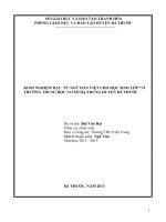 skkn một số kinh nghiệm trong dạy học từ ngữ hán việt cho học sinh lớp 7 trường thcs hạ trung