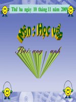 Tiếng Việt : Bài Ang - Anh