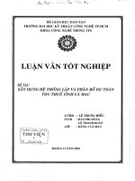 Xây dựng hệ thống lập và phân bổ dự toán thu thuế tỉnh Cà Mau