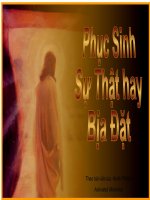 Phục sinh thật hay bịa.