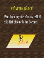 ỨNG DỤNG CỦA LỰC TỪ