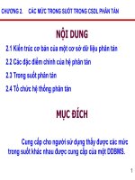 CHƯƠNG II - CÁC MỨC TRONG SUỐT TRONG CSDL PHÂN TÁN