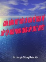 BÀI GIẢNGPHÒNG CHỐNG SỐT XUẤT HUYẾT