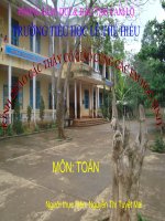 MOT SO DANG BAI TOAN DA HOC