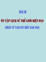 Ôn tập Lịch sử thế giới hiện đại