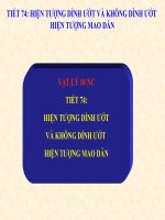 Su dinh uot va khong dinh uot HTMD