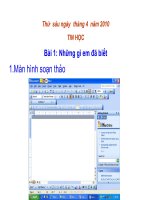 những gi em da biet chuong 5 lọp 5