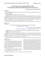 Tương quan giữa chỉ số khối cơ thể và rối loạn lipid máu ở bệnh nhân tăng huyết áp