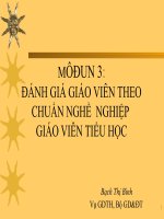 Đánh giá GV theo chuẩn