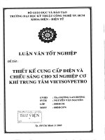 Thiết kế cung cấp điện và chiếu sáng cho xí nghiệp cơ khí trung tâm Vietsovpetro (VSP)
