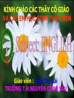 Tiếng Anh-Tuần 19