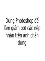 Dùng Photoshop xóa bớt nếp nhăn