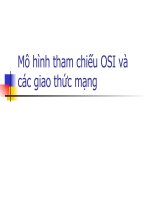 MÔ HÌNH GIAO THỨC MẠNG