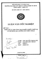 Thiết kế và thi công mạch điều khiển thiết bị có mở rộng qua đường dây điện thoại