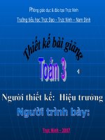 So sánh số bé bằng một phần mấy số lớn