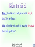 Bài 4: Dấu huyền, dấu sắc, dấu nặng