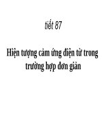 HIỆN TƯỢNG CẢM ỨNG ĐIỆN TỪ TRONG TRƯỜNG HỢP ĐƠ GIẢN