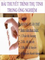 THU TINH ONG NGHIEM