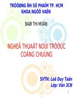 VĂN MINH ĐÔ THỊ