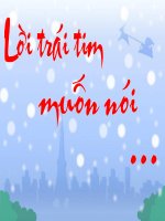 lời trái tim muốn nói